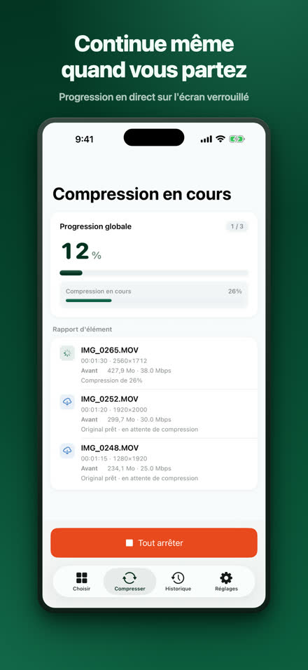 Continue même quand vous partez